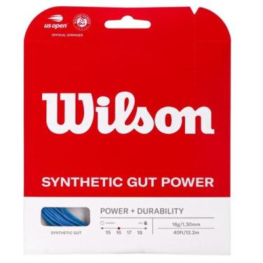 Imagem de Corda Wilson Synthetic Gut Power 16 1.30mm Set Individual Azul