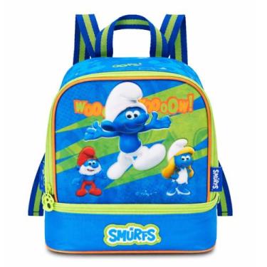 Imagem de Lancheira Escolar Infantil Os Smurfs Clio Style Merendeira