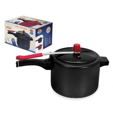 Imagem de Panela de Pressão 4,5L Preta - Dona Chefa