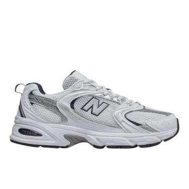 Imagem de Tênis New Balance 530 Unissex -, 44, Branco, Azul marinho