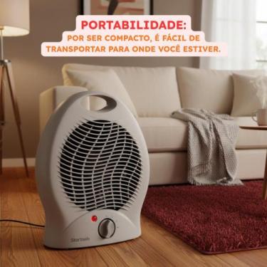 Imagem de Aquecedor de Ar Elétrico 1000W 127V Portátil Quente Frio Compacto Aque