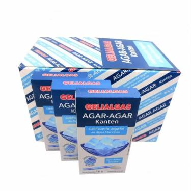 Imagem de Gelatina De Algas Kanten Agar Agar 16g Gelialgas (Kit de 20)