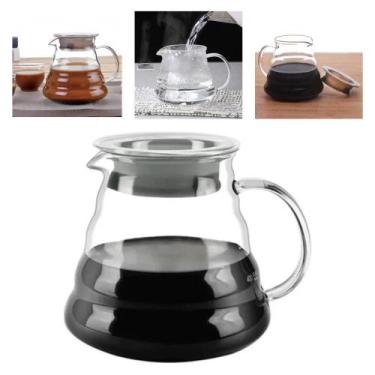 Imagem de Cafeteira Vidro Borossilicato Hermética 300ml Jarra Para Café e Chá - 