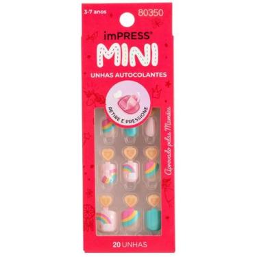 Imagem de Unha Postiça Autocolante ImPress Mini Infantil DREAMLAND - Kiss New Yo