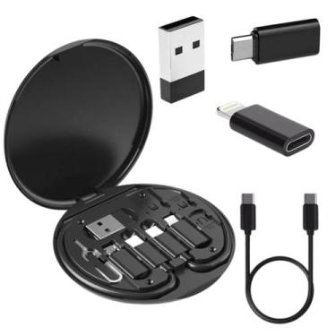 Imagem de Kit Adaptador para Celular Lightning Micro USB V8 E Tipo C - Knup