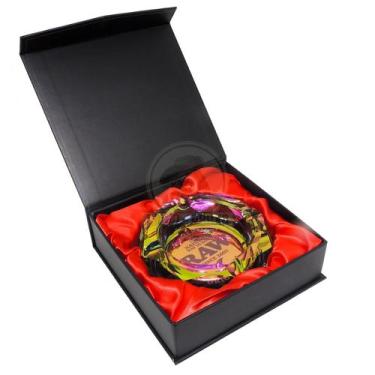 Imagem de Cinzeiro Cenicero Raw Rainbow/dark Side Glass Rainbow - Bicho da Graxa