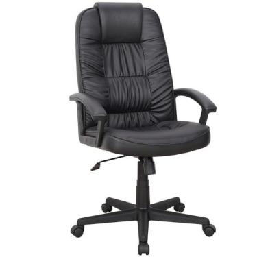Imagem de Cadeira de Escritório Presidente material sintético Omega Preto - Move