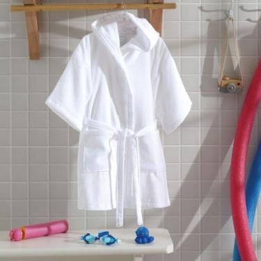 Imagem de Roupão Dohler velour infantil branco G 11/12 anos
