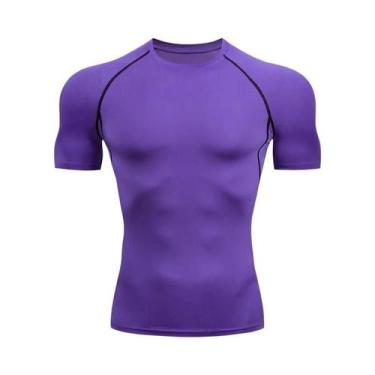 Imagem de Camisa De Compressão Masculina De Secagem Rápida Para Corrida, Manga C