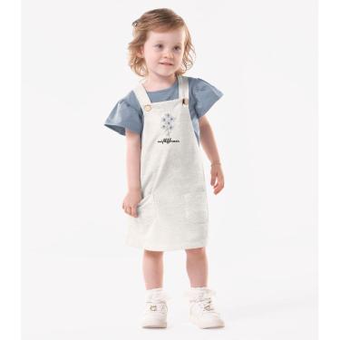 Imagem de Conjunto Infantil Blusa Com Salopete Trick Nick Bege