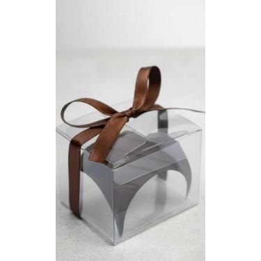 Imagem de Caixa Acetato Transparente 4x4x4 Para 1 Doce (100 Un) - Congratulation