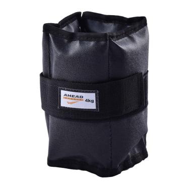 Imagem de Par de Caneleiras de Peso (Tornozeleiras) Pretas - 4 Kg