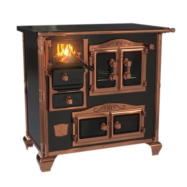 Imagem de Fogao a Lenha Venax n 1 Princess Premium Preto Rose Gold SD