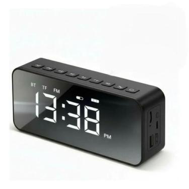 Imagem de Relógio Digital Bluetooth Espelhado Led Fm Microsd - Sem marca