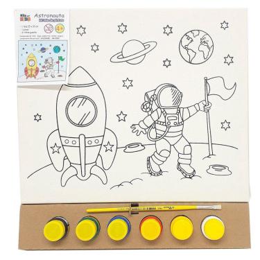 Imagem de Kit Pintura Tela 25X30Cm Astronauta - Kits For Kids