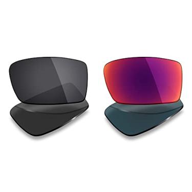 Imagem de 2 pares de lentes polarizadas de substituição da Mryok para óculos de sol Oakley Gascan – Opções