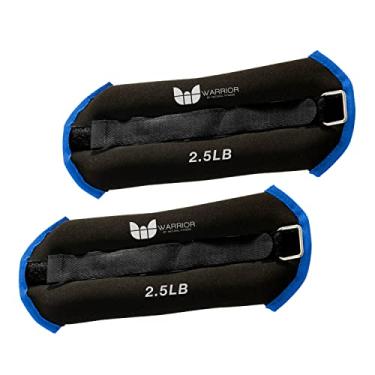 Imagem de Par de pesos de pulso no tornozelo com comprimento ajustável guerreiro para exercícios de braço e pernas, aeróbica, caminhada, corrida, fisioterapia e treinamento físico cardiovascular