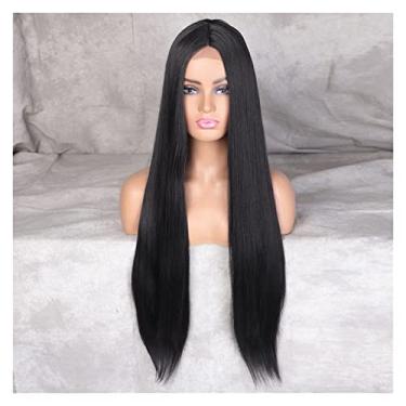 Imagem de Perucas femininas peruca sintética peruca longa reta para mulheres, perucas laranja cosplay para mulheres, cabelo natural resistente ao calor, cabelo loiro cinza, perucas de cabelo humano (cor: WL9352-1b, comprimento esticado: 71 cm)