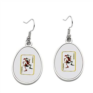 Imagem de Brincos Vector Joker 2 – Brincos pendurados para meninas – Presente de festa de aniversário dos namorados, Metal, Sem pedras preciosas