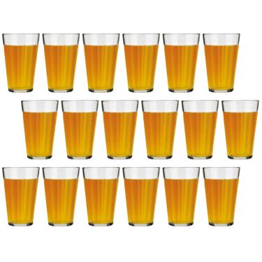 Imagem de Kit 18 Copo Americano Vidro Long Drink 450ml Cristal Nadir