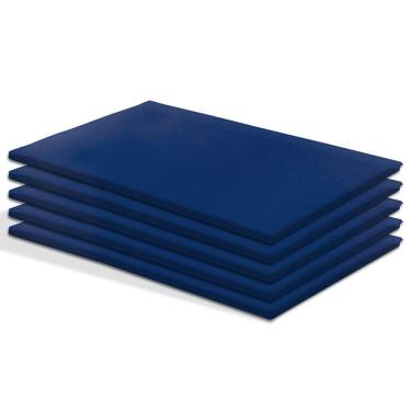 Imagem de Kit 5 Colchonetes de Espuma para Academia e Ginastica em Corvin Azul - BF Colchões