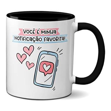 Imagem de Caneca Namorados Apaixonados Penso Em Você 25 Horas Por Dia (Preta)