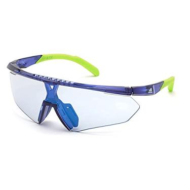 Imagem de Adidas ADIDAS SP0027 91X Men's Matte Blue Half Rim Sunglasses