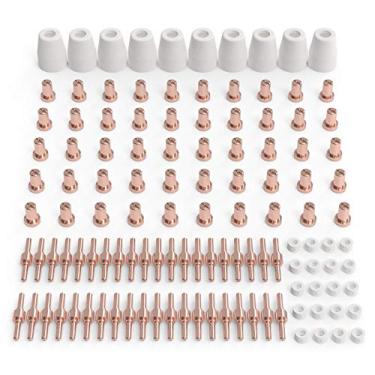 Imagem de YESWELDER 110 Peças de Consumíveis para Corte a Plasma Compatíveis com Cut40 50 com Tocha de Corte a Plasma PT31 LG40
