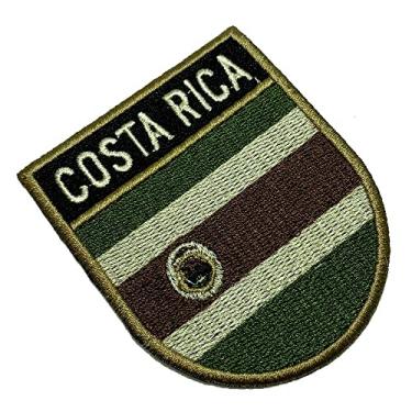 Imagem de BP0201ET03 Bandeira Costa Rica Patch Bordado Termo Adesivo