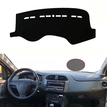 Imagem de MIVLA Capa de painel de carro personalizado almofada anti-sol, para Fiat Bravo 2007 2008 2009 2010 2011 2012 2013 2014 Acessórios do carro