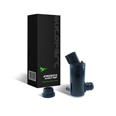 Imagem de tostmolt 1 peça Novo motor de bomba de fluido de arruela de para-brisa dianteiro 12 V com ilhós de borracha compatível com Azera Genesis Coupe Sonata Optima Forte Koup Elantra Accent Rio Spectra Sedan Santa Fe sem limpador traseiro