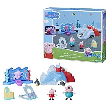 Imagem de Peppa Pig Conjunto Peppa's Adventures - Aventura no Aquário, com 2 Figuras e Acessórios - F4411 - Hasbro, Cores variadas