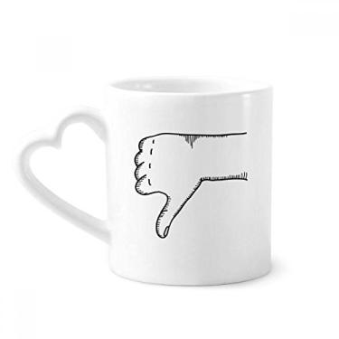 Imagem de Ridicule Gesture Line Desenho Padrão Caneca Café Cerâmica Copos Copo Coração Vidro