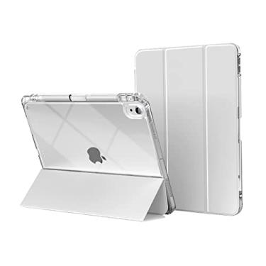 Imagem de WB Capa iPad 10ª e 11ª Geração 10.9" Polegadas 2022 Translucida Flexível Auto Hibernação e Compart. para Pencil Cinza (Não compatível com iPads de geração anteriores, iPad Air e iPad Mini)