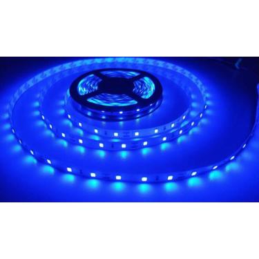 Imagem de Fita Led Azul 2835 24W 300 Leds 5 Metros 5M 12V Ip20 Dupla Face Com Pl