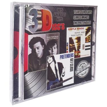 Imagem de Cd 3Disc's 80'S Greatest Hits Tears For Fears Simple Minds The Pretend