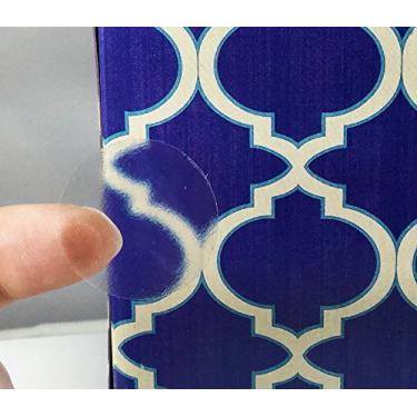 Imagem de Adesivos transparentes de bolinhas, 2,5 cm redondo, 500 etiquetas em um rolo