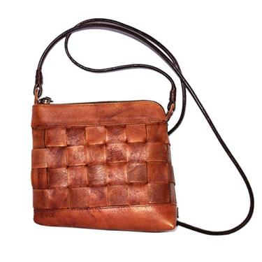 Imagem de Cords Craft Bolsa tiracolo de couro para mulheres, bolsa tiracolo de couro, bolsa tiracolo feminina, vintage bege, Bronzeado,, Small