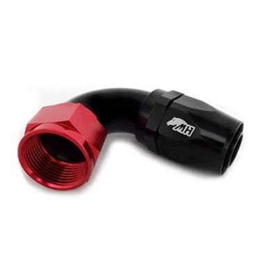 Imagem de Conexão 16AN / AN16 Curva 120° graus para Mangueira Aeroquip - Original (Preta e Vermelha)