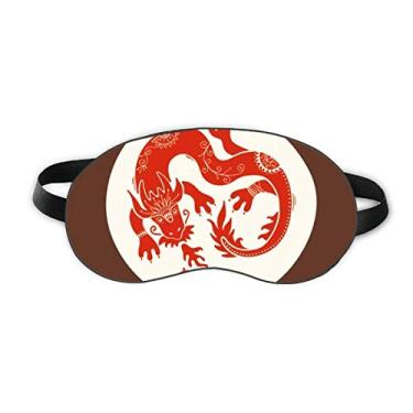 Imagem de Year Of Dragon Animal China Zodíaco Vermelho Sono Eye Shield Soft Night Blinfold Shade Cover