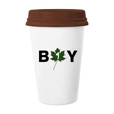 Imagem de Porta-copos de cerâmica para caneca de café com postura textual Art Deco, presente moderno