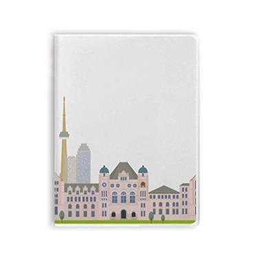 Imagem de Caderno de desenho em aquarela Canada Landmark City com capa macia