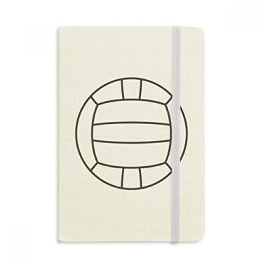 Imagem de Caderno de desenho de linha esportiva de voleibol, capa dura de tecido, diário clássico