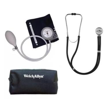 Imagem de Kit Esfigmomanometro Welch Allyn Durashock + Esteto + Estojo