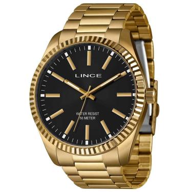 Imagem de Relógio LINCE dourado masculino MRGH191L46 P1KX