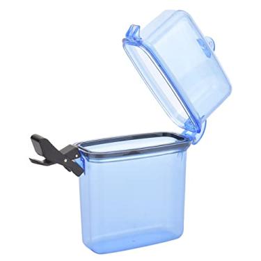 Imagem de Tbest Caixa seca pequena, bolsa seca para barco, bolsa de telefone impermeável, caixa de vedação de caiaque subaquático de plástico transparente com gancho de corda para surfe, canoa, caiaque