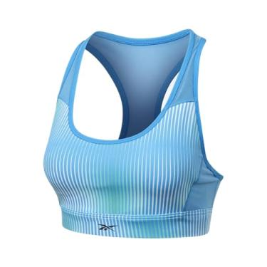 Imagem de Reebok Sutiã esportivo feminino Hero Racer acolchoado com impacto médio