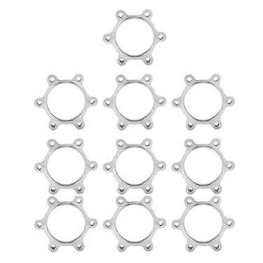 Imagem de 10 pe?as adaptador de rotor de freio a disco de liga de alum¨ªnio para bicicleta roda livre rosqueada cubos 6 parafusos pe?a de reposi??o do rotor(48 MM),Adaptador de rotor freio a disco 6 parafu,
