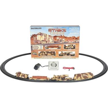 Imagem de Ferrorama Com Trem Trilhos Bachmann Strike Force Set Ho 1/87