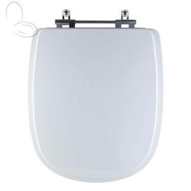 Imagem de Tampa Vaso Sanitário Madeira Laqueada Sabatini Branco para bacia Icasa
